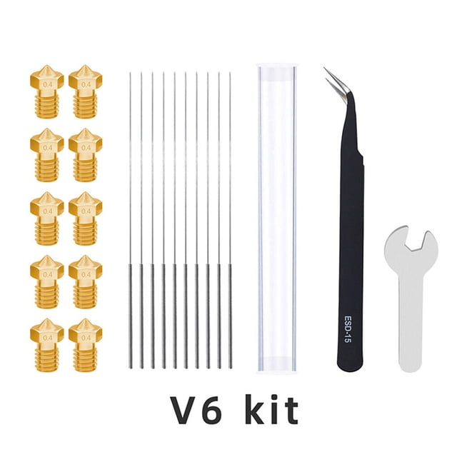 Tholdsy Kit de herramientas de limpieza de boquillas Limpieza de boquillas sólidas Kits de mantenimiento de impresoras