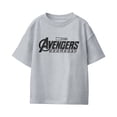 thumbnail image 2 of Marvel Avengers Doomsday Youth Logo Black White T-Shirt (Sport Grey, XS-XL), 2 of 4