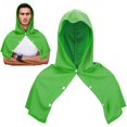thumbnail image 2 of Cooling Hoodie Towel,Green Cooling Hooded Towel Cape, Quick Dry Absorbent Neck Head Wrap Towel, Hot Weather Cooling Hood Towel, Snap Button Wearable Sports Sweat Towel Cape, Cooling Shawl, 2 of 7