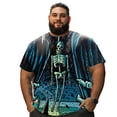 thumbnail image 1 of playera grande y alto para hombre big and tall men t shirt camisas playeras manga corta 7XL 3DTS10060, 1 of 7