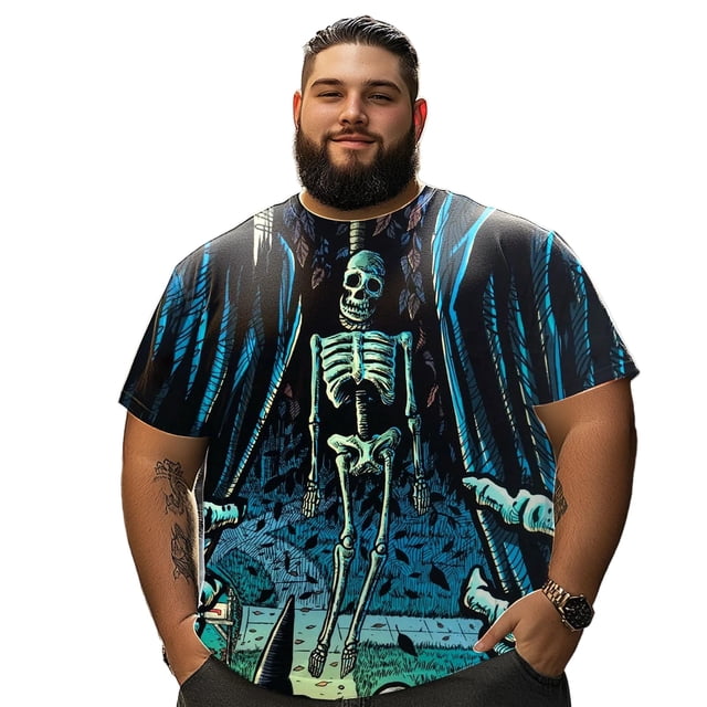 playera grande y alto para hombre big and tall men t shirt camisas playeras manga corta 7XL 3DTS10060