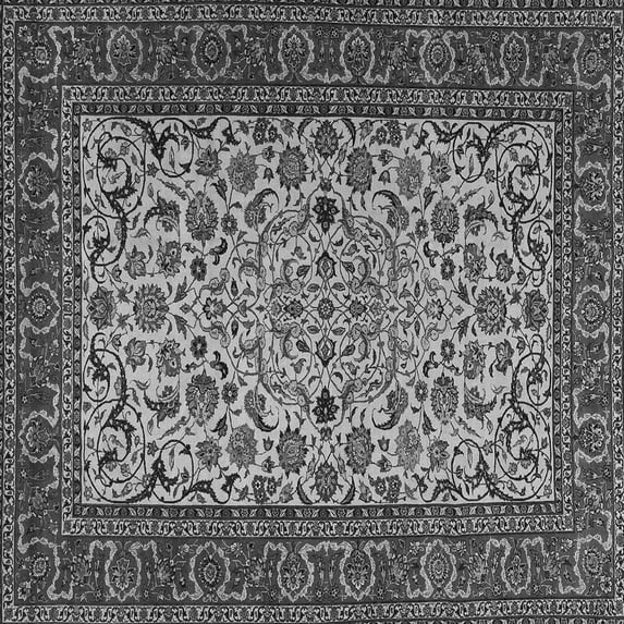 Ahgly Company Indoor Square Persian Gray Traditional Area Rugs, 3' Square