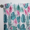 thumbnail image 3 of Designart 'Flowers and Tropical Botanicals I' Mid-Century Modern Curtain Panel, 3 of 5
