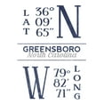 thumbnail image 5 of Greensboro, North Carolina, Latitude and Longitude (Blue) (Cotton Canvas Apron, Kitchen Cooking, Baking, Grilling, Unisex with Pockets), 5 of 5