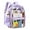 Purple, variant on Soda Candy Large Clear Backpack Heavy Duty Triple Compartments Waterproof PVC Transparent Backpacks See Through Clear Bookbags for Teen Women Men for Stadium Events College Work Festival, Navy