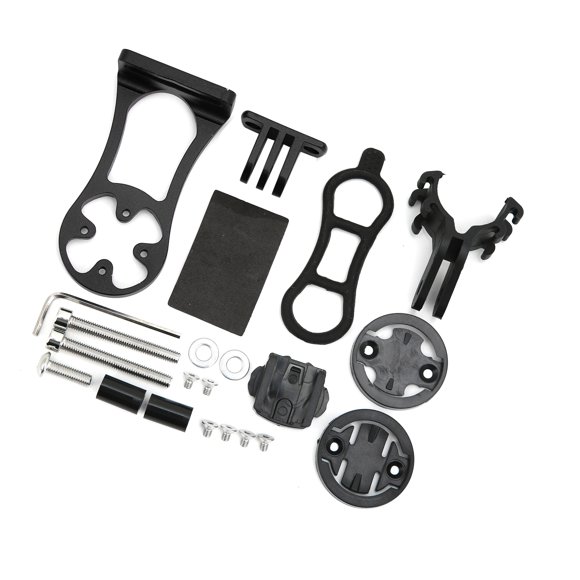 Support d'Ordinateur de Vélo, Facile à Utiliser à l'Avant Support d'Ordinateur de Vélo Double Verrouillage Revêtement Anodisé pour Caméra de Mouvement pour Ordinateur de Vélo Rouge, Noir