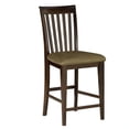 thumbnail image 2 of Atlantic Furniture Mission 25.5" Counter Stool in Antique Walnut (Set of 2), 2 of 2