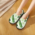thumbnail image 4 of House Slippers for Women Men - funny Cucumber Print Lightweight House Shoes Fuzzy Slippers, Soft Slip-On Cozy House Slippers for Woman Indoor Outdoor, 4 of 7