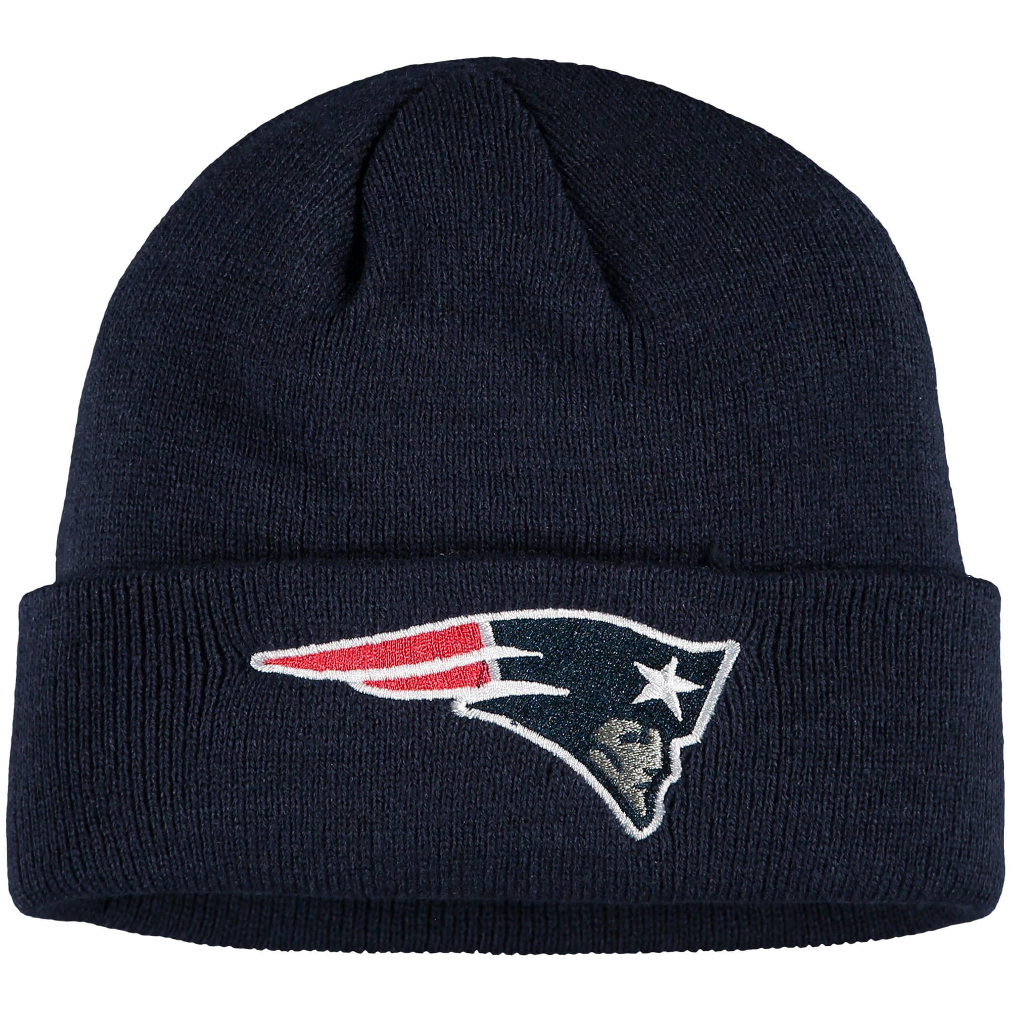 Youth Navy New England Patriots Mass Cuffed Knit Hat Osfa Walmart Com Walmart Com