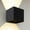 Black, variant on LEEKI LED Aluminum Waterproof Wall Lamp - Waterproof Outdoor Light - 3000K Outdoor Wall Light Warm Light (Black, 12W)