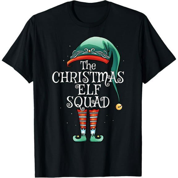 The Christmas Elf Squad Matching Family Christmas Squad T-Shirt