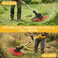thumbnail image 3 of AOVOX 14" Brushless String Trimmer, 2-in-1 Weed Wacker, 2×20V 4.0Ah Batteries With 3 Cutting Modes, 3 of 8