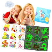 Fuliko 408Pcs Easter Basket Essentials, Individually Wrapped Glows Easter for Basket Stuffers, Spring Bunny Easter's Fillers for Boys Girls