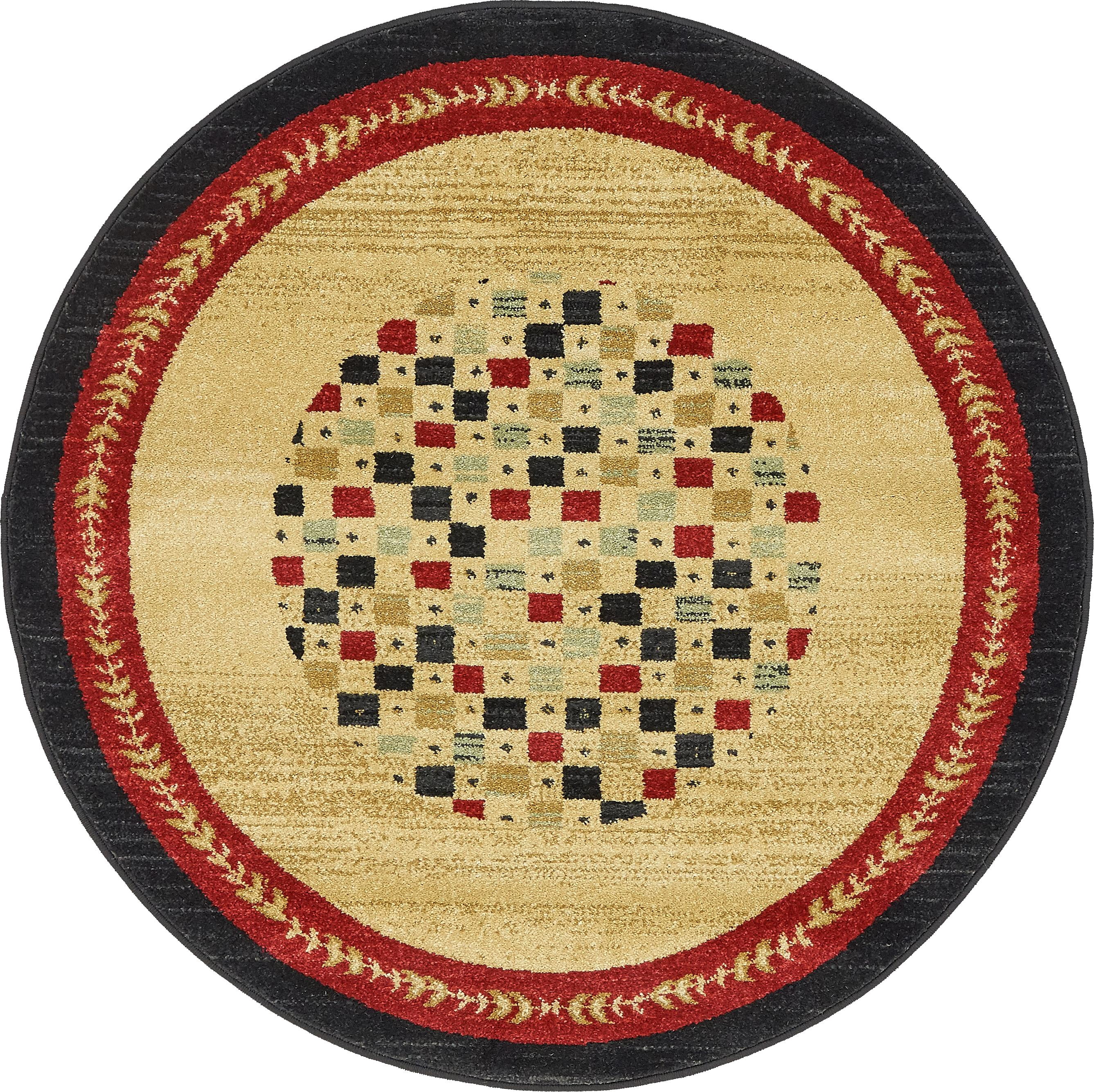 Fars Collection Area Rug Unique Loom Eutopia Fars Contemporary Geometric Area Rug or Runner ...