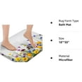 thumbnail image 2 of Bath Mats for Bathroom, Bathroom Mats Rugs No Silp,Yellow Daisy Washable Cover Floor Rug Carpets Floor Mat Bathroom Decorations 18x30 Inches for Kitchen Bedroom Indoor, 2 of 6