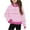 Pink, variant on JTSRKL Cute Kids Girls Striped T-Shirts Spring Fashion Long Sleeve Casual Half Zip up Stand Collar Pullover Tops Loose Lightweight Comfy Workout Tees Sweatshirt with Pockets Pink 5-6 Years