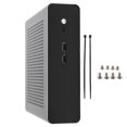 thumbnail image 2 of HTPC Chassis Full Aluminum Mini ITX Case for Desktop Computer Light Texture Quiet Cooling for Living Room Hotel Digital Signage, 2 of 7