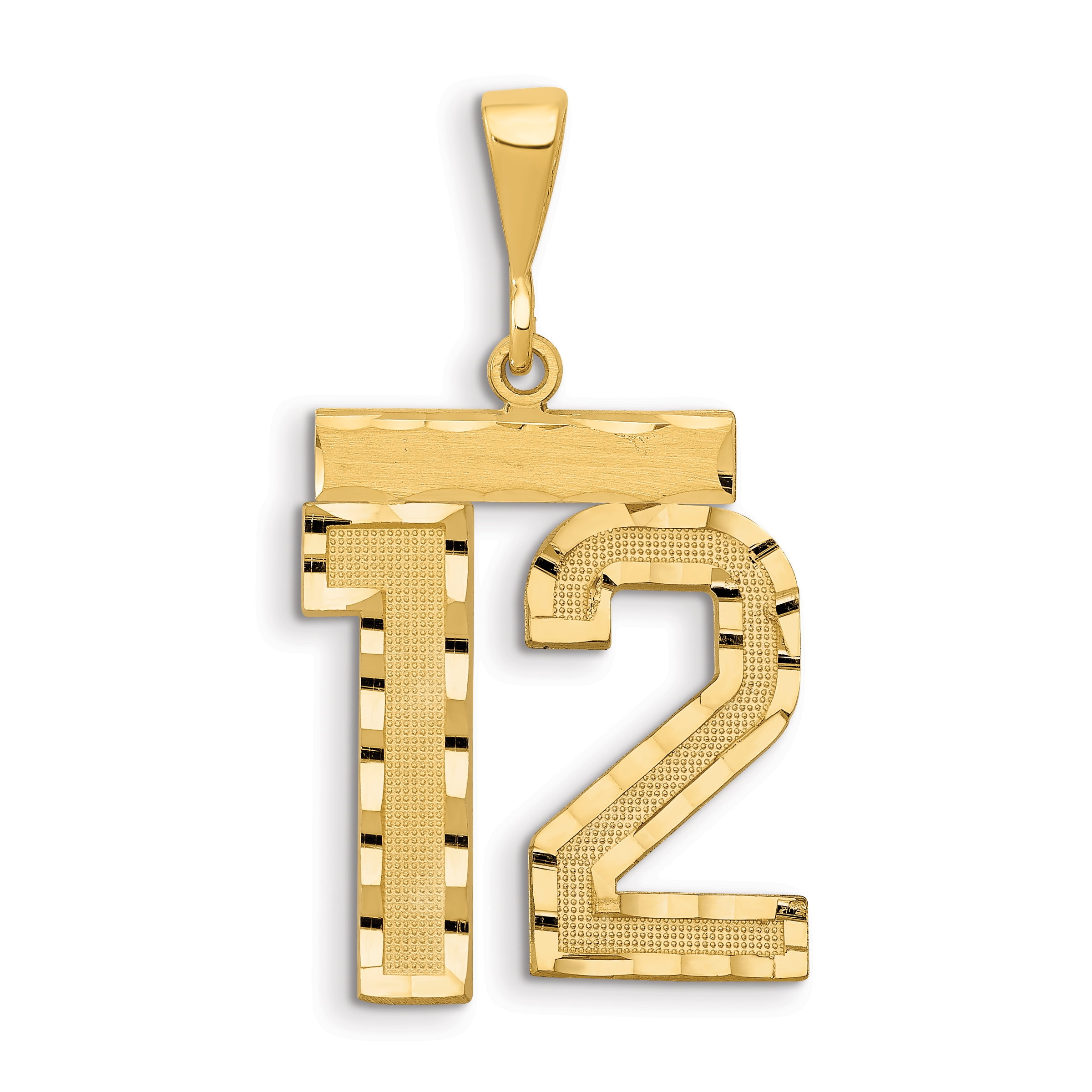 14k gold number charms