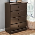 Sauder Storybook 4Drawer Dresser, Jamocha Wood Finish