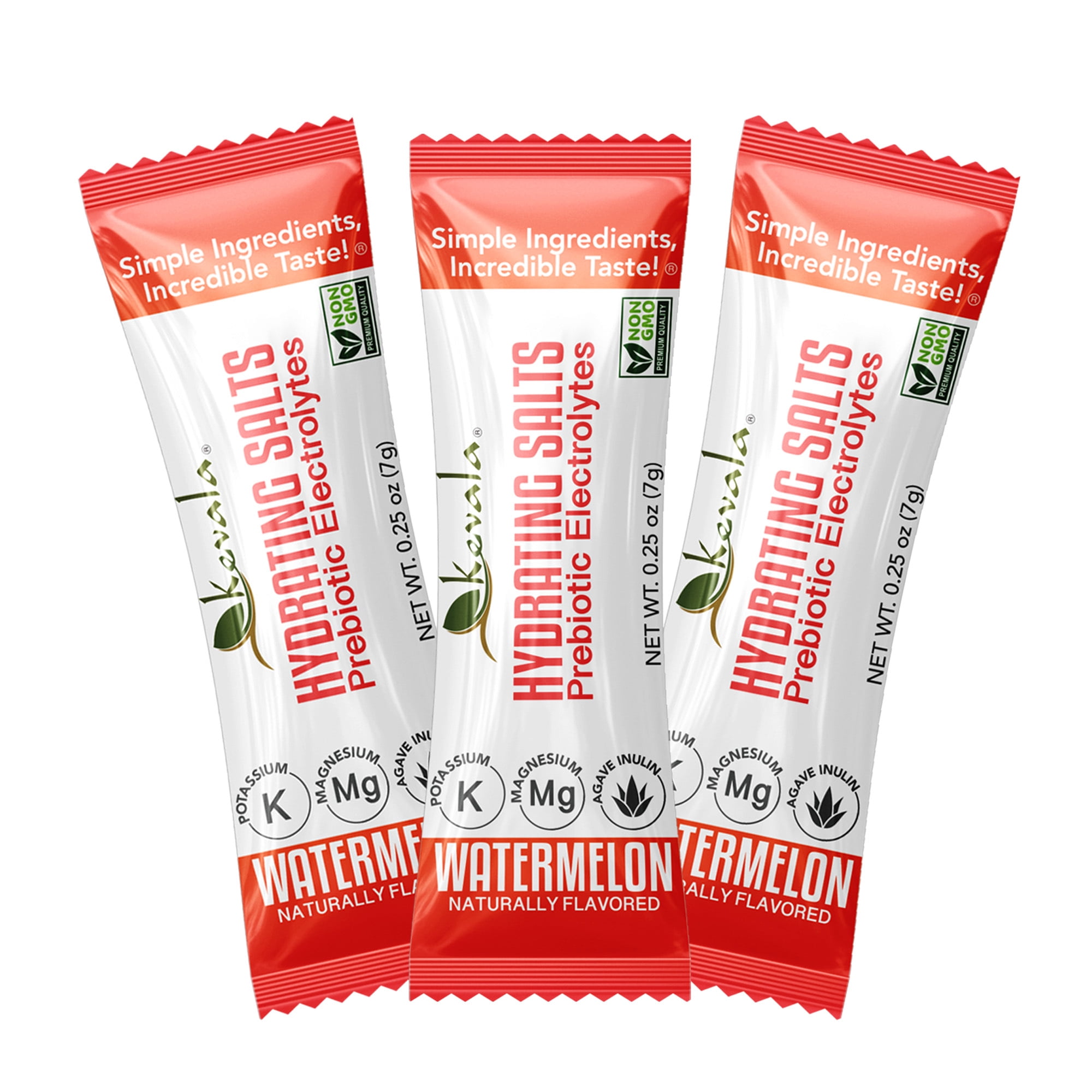 Kevala Hydrating Salts Prebiotic Electrolytes – Watermelon - 14 Count Hydration Packets