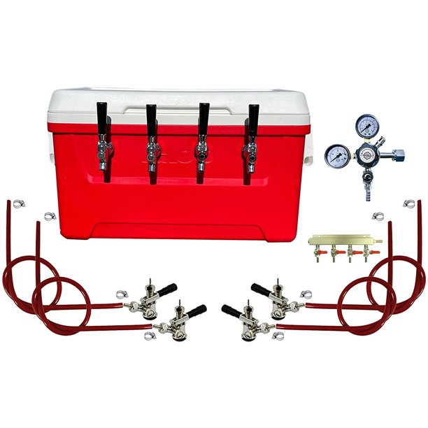 TAPCRAFT 4 Tap Jockey Box Complete Kit Beer Dispensing Kit