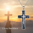 thumbnail image 5 of Cross Necklace Sterling Silver Religious Cross Pendant Jewelry Christian Gifts for Women Men, 5 of 10