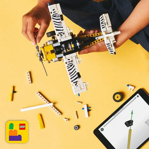 LEGO Technic Bush Plane Toy - Buildable Airplane Toy for Kids