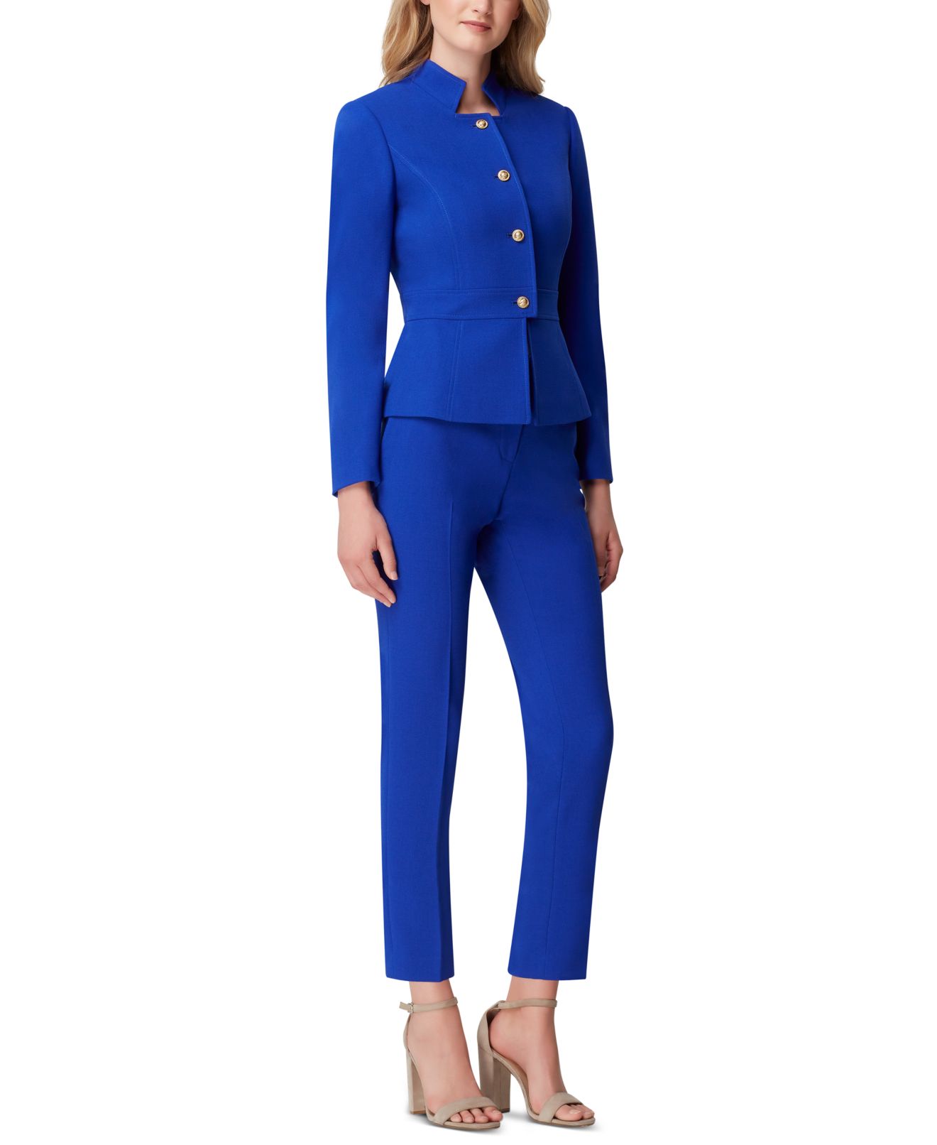 Tahari Women's Pant Suit Four-Button 2 