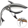 thumbnail image 3 of Mira-Tech Shark - Cejilla con resorte de aleación de zinc para guitarra acústica y eléctrica con buena sensación en la mano (plata), 3 of 5