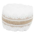 thumbnail image 2 of Burlap Lace Ribbon, Burlap Ribbon 2.0 X 2.0In Practical  for Wedding for Party for DIY for Home Middle Straight Lace,Small Lace,Lace On Both Sides, 2 of 7