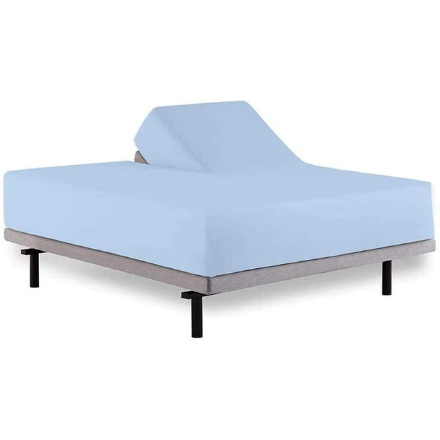 Cotton Metrics 600TC 100% Cotton Top Split Sheet Sets for Adjustable beds - Split Top Sheets - Fits Upto 18" Deep Pocket All Splits & Sizes