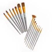 Crafter's Choice Brown Taklon Brush Value Set-15/Pkg