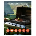 thumbnail image 6 of 24x16 in Flat Top Griddle Carbon Steel Universal BBQ Grill Pan Cookware, 6 of 8