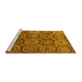 thumbnail image 2 of Ahgly Company Machine Washable Indoor Rectangle Abstract Yellow Modern Area Rugs, 7' x 9', 2 of 4
