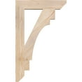 thumbnail image 3 of Ekena Millwork 3 1/2"W x 20"D x 32"H Merced Slat Smooth Bracket, Douglas Fir, 3 of 4