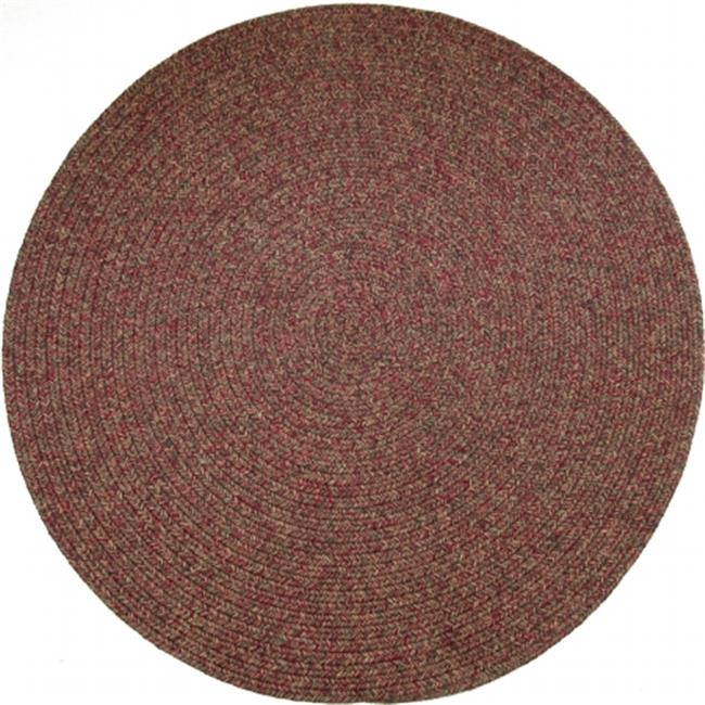 Rhody Rug SA48R096X096 Sandi 8 ft. Tweed IndoorOutdoor Round Braided