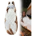 thumbnail image 2 of Sleeping Bag for Adults, Adult Plush Cat Shape Sleeping Bag, Warm Fleece Envelope Sleep Sack for Camping, Sleepovers and Home Lounging, Washable Soft Winter Wearable Blanket for Adults, 2 of 5
