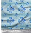 thumbnail image 1 of Soimoi Modal Satin Fabric Texture & Damask Ethnic Printed Craft Fabric by the Yard 42 Inch Wide, 1 of 1