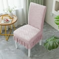 thumbnail image 3 of Jubipavy Bubble Group Chair Cover Short Skirt Home Chair Covers Cushion Backrest One Dining Chair Covers Universals Stool Covers Seat Covers Stretch Dining Table Chair Covers Cover Cover, 3 of 6