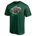 thumbnail image 2 of Men's Green Minnesota Wild Snow Logo T-Shirt, 2 of 3