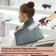thumbnail image 2 of Heating Pad, Wet and Dry Heating Blanket for Back, Neck, Shoulders, Abdomen with Controller, Soft Flannel Dark Gray, 30 X 60 cm, 2 of 5