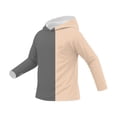 thumbnail image 4 of Xdegoge Big Boys Sun Protection Hooded Shirt Color Block Splicing Design Long Sleeve Summer Cooling Top With Thumb Holes Quick Dry Breathable Sport Activewear, 4 of 6