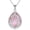 Pink Opal, variant on Filigree Teardrop Necklace 925 Sterling Silver Moonstone/Lapis Lazuli/Larimar/Pink Opal Pendant Necklace Jewelry Birthday Gifts for Women Grandmother