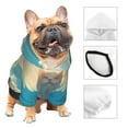 thumbnail image 3 of Fotbe Sunshine Cute Winged Cat Sudadera con Estampado para Perros Pequeños – Suéter con Capucha para Mascotas, Tela Suave de Forro Polar con Bolsillo-Large, 3 of 7