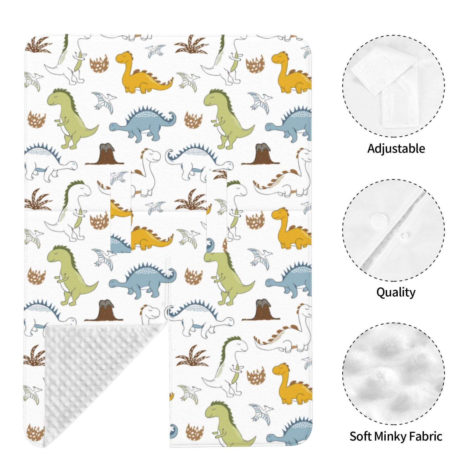 Car Seat Cover Baby - Dinosaur print I Breathable Infant Car Seat Cover for Baby Carseat, Lightweight Comfort Baby Essentials Must Haves Newborn Stuff for Girl Boy