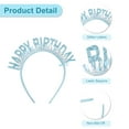 thumbnail image 5 of Birthday Crown Birthday Headband Birthday Crown Adult Woman Happy Birthday Headband for Girls Blue, 5 of 7