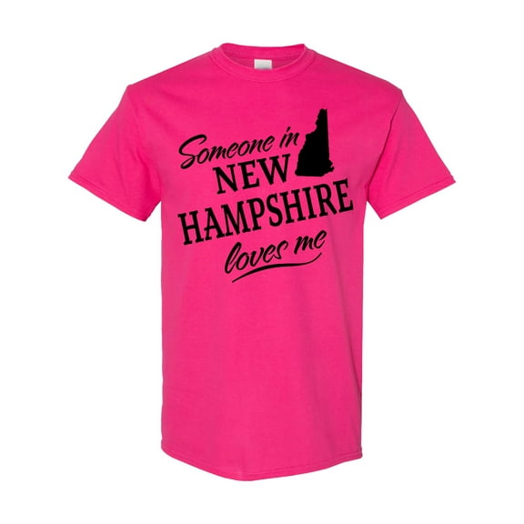 Inktastic Someone in New Hampshire Loves Me T-Shirt