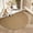Camel B, variant on Door Mat 24" x 16", Half Circle Non Slip Washable Entry Rug, Low Profile Absorbent Doormat for Front Door, Back Door, Entryway, Kitchen – Soft Semicircle Indoor Floor Mat