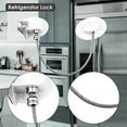thumbnail image 5 of Cerradura para refrigerador con operación con una mano, combinación de cerradura para refrigerador de alta calidad para un acceso rápido y una mayor seguridad del hogar (blanco), 5 of 5