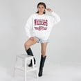 thumbnail image 3 of Women's Gameday Couture White Cal State Chico Wildcats Oversized Premium Fleece Sweatshirt, 3 of 5